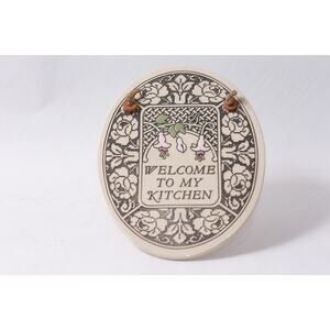 Welcome To My Kitchen Wall Hanging Trinity Pottery Handcrafted ~ 260423-WH 1094